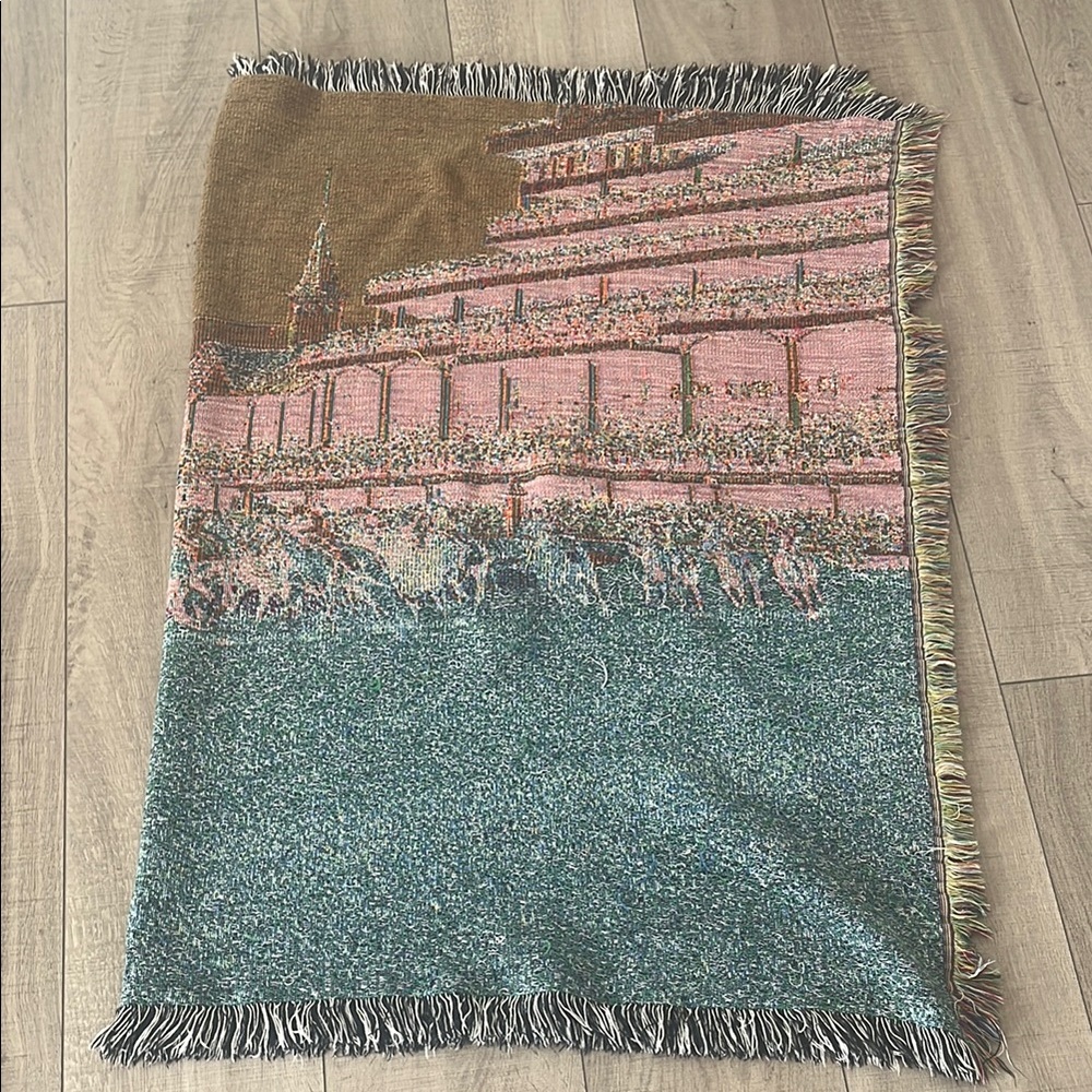 135 Kentucky Derby Churhhill Downs May 2 2009 Fringed Throw Blanket - Picture 5 of 5